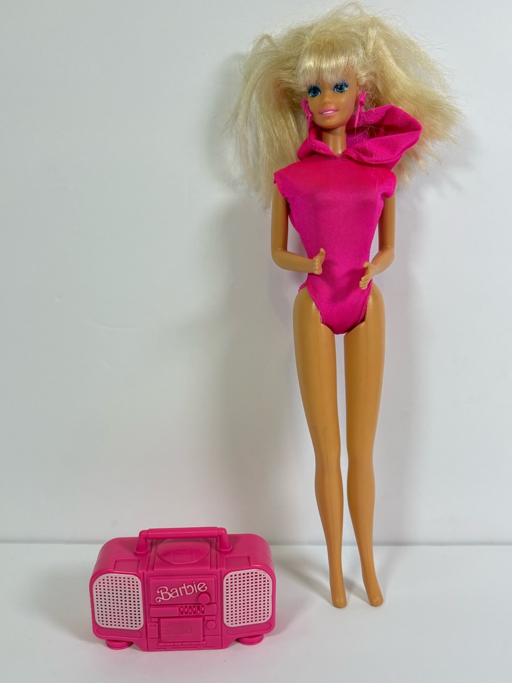 Vtg Barbie Mixed Lot Totally Hair Doll Rappin Rocking Barbie Outfit Boombox READ